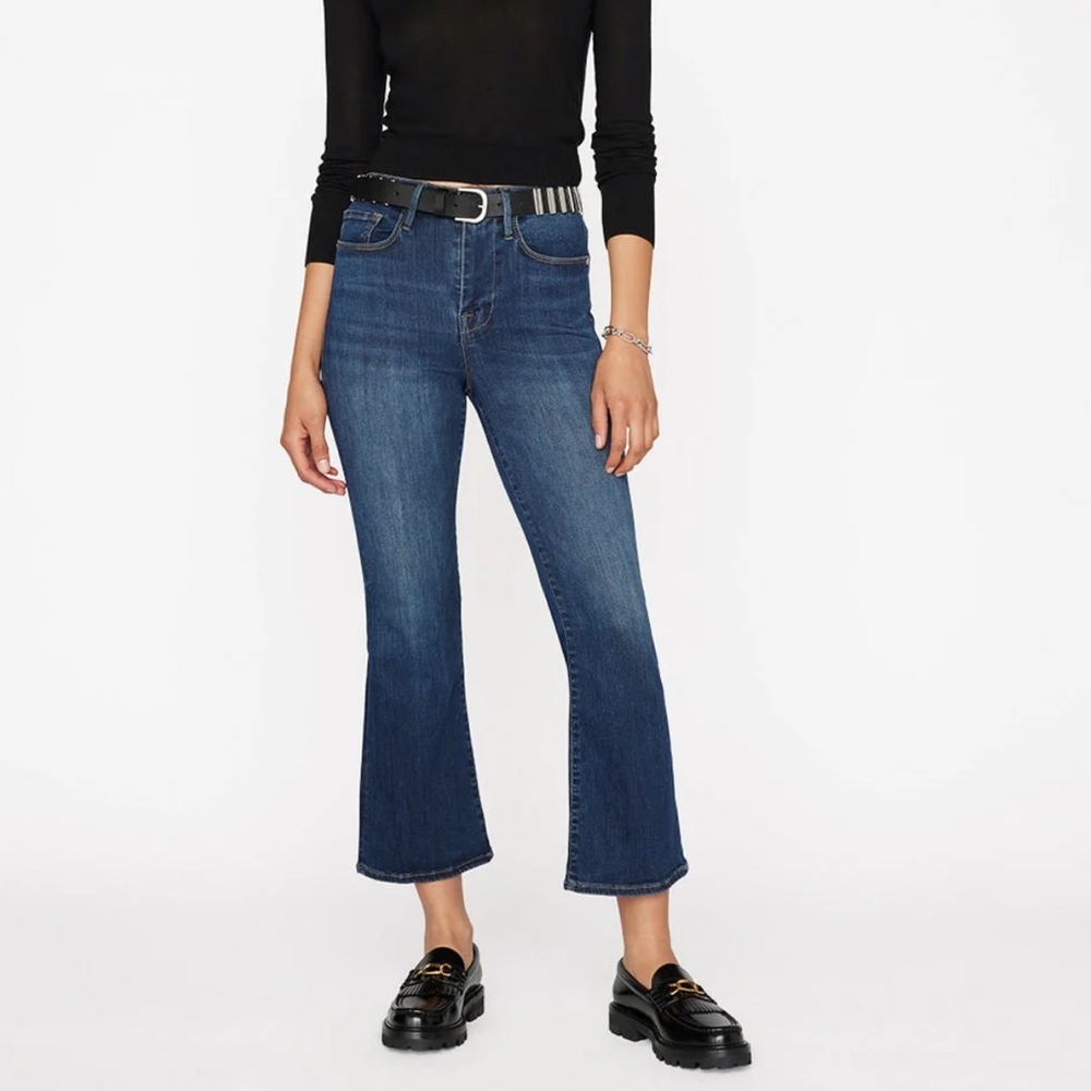 FRAME Le One Crop Mini Boot Hansbury Wash Size 2 (30-34 waist)